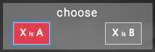 Image of the choice interface